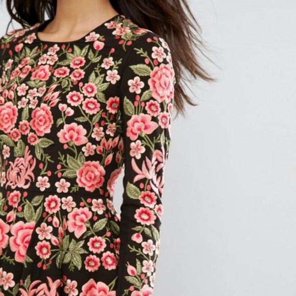 Needle & Thread Intricate Bead and Sequin Dress - Picture 2 of 5